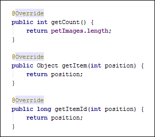 Overriding methods in Java