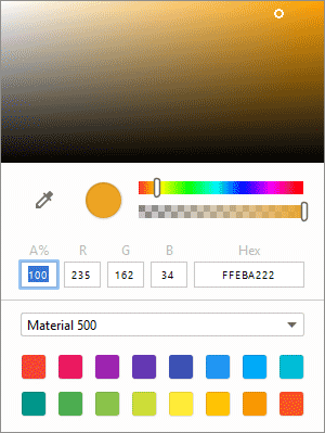 Color picker in Android Studio 3