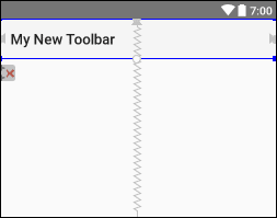 A new title added to a Toolbar