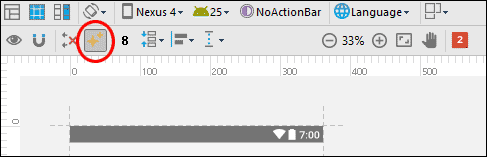 Android Studio Infer Constraints icon